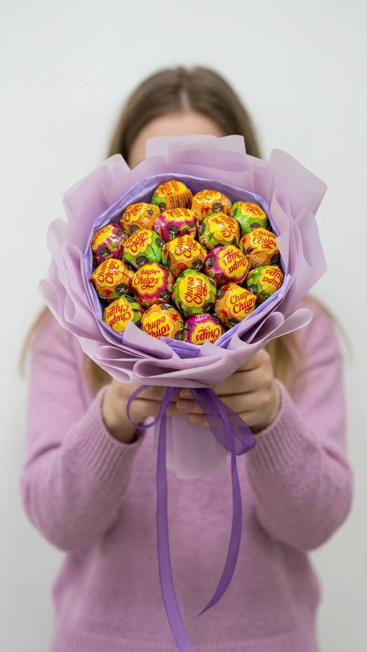 Сладкий букет «Радуга Chupa Chups»